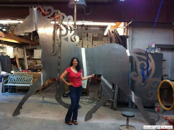 Artwork by Danielle Mailer Fabricated By Giordano Signs & Graphics