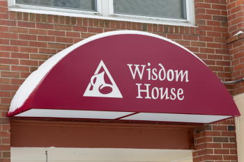 Wisdom House Awning Sign